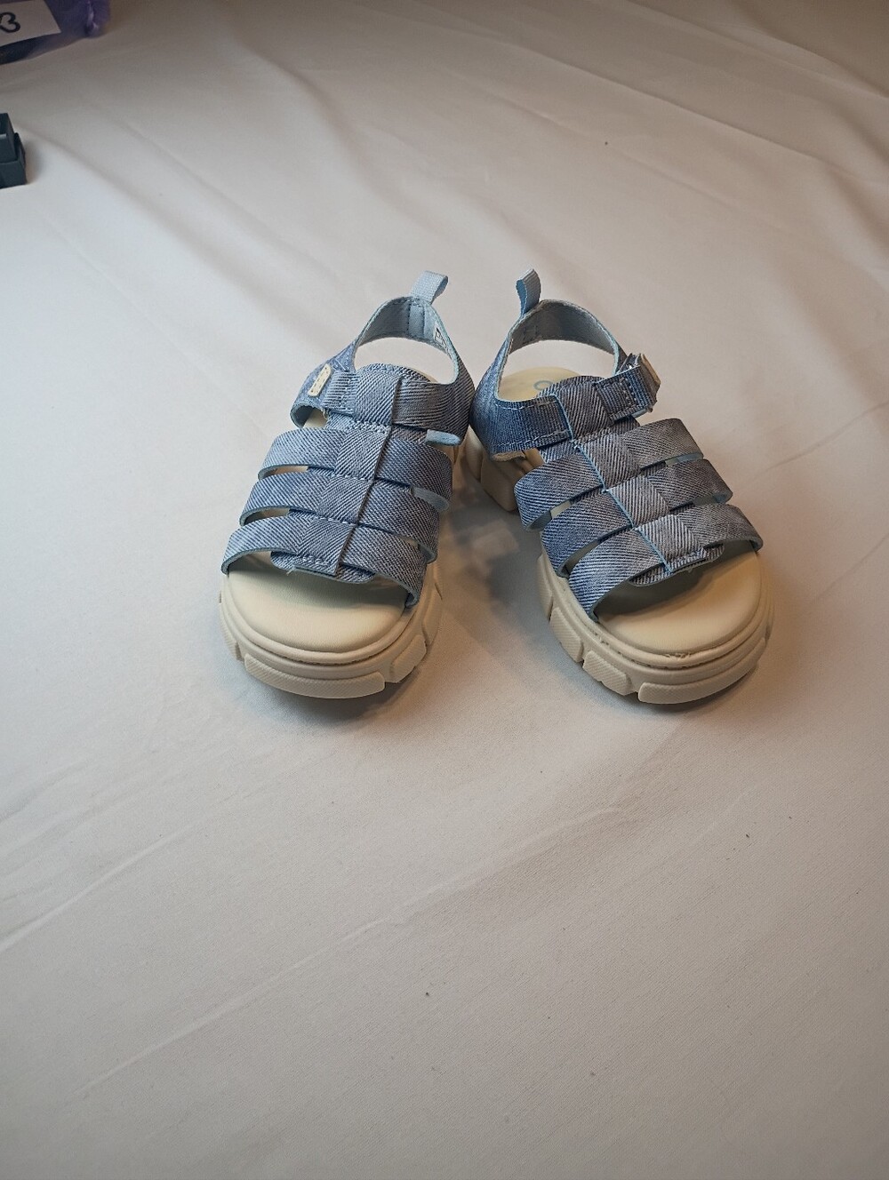 #4023 NWOT OshKosh B’gosh Toddler Denim Platform Sandals
